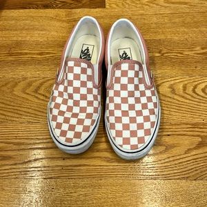 Pink and White Checkered vans